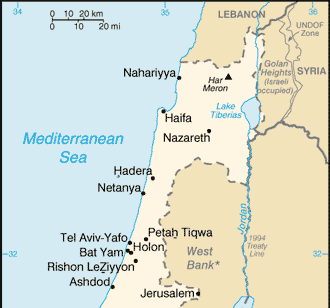 map of norhern israel