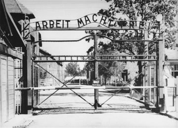 The gate of Auschwitz